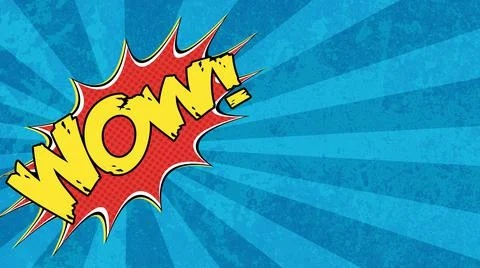 Retro comic pop art speech bubbles with different tags Stock Illustration