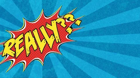 Retro comic pop art speech bubbles with different tags Stock Illustration
