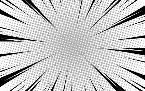 Retro comic rays dots background Illustrazione stock