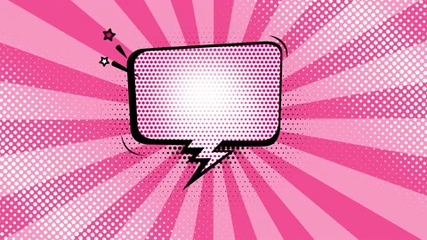 Retro comic style speech bubble background. Manga cartoon backdrop stock video.  Stock Footage 179948975