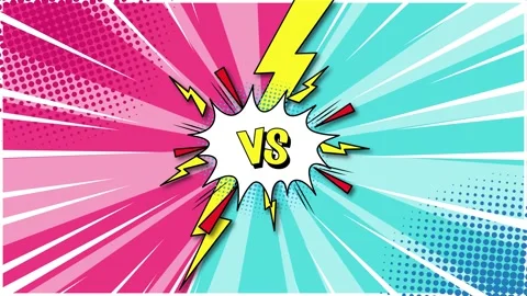 Retro Comic VS Animation Background Stock Footage 251857301