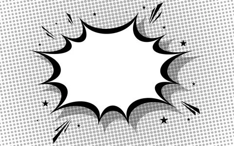 Retro comic on a white background. Vector illustration, vintage design, pop.. Stock Illustration