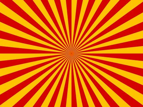 Retro comic yellow and red background. Vintage pop art style. Vector illustra イラスト素材