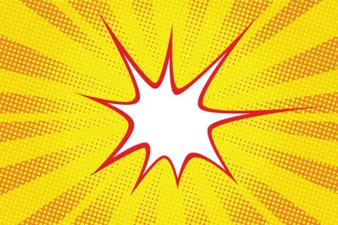Retro comic yellow background raster gradient halftone イラスト素材