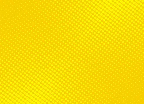 Retro comic yellow background raster gradient halftone, stock vector illustra Stock Illustration