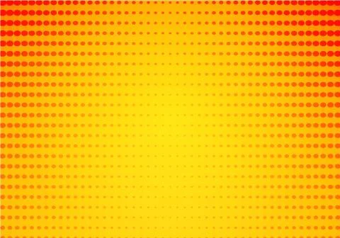 Retro comic yellow background raster gradient halftone, stock vector illustra Stock Illustration