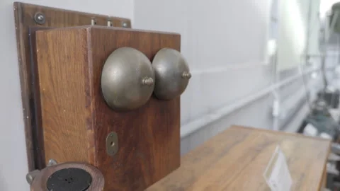 Retro Communication Machine For Connecting Calls Stock Footage 242329148
