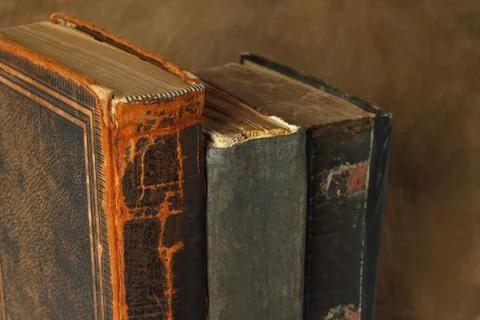 Retro composition with books. Stock Photos