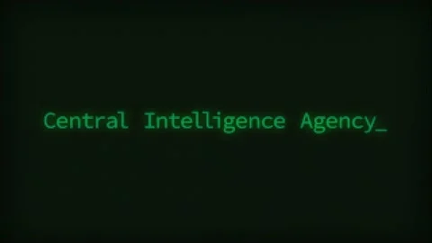 Retro Computer Coding Text Animation Typing CIA, CRT Monitor Style Stock Footage 229878874