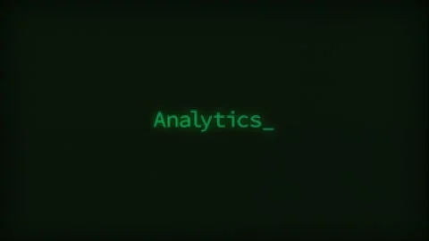 Retro Computer Coding Text Animation Typing Analytics, CRT Monitor Style Stock Footage 230167505
