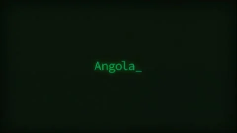 Retro Computer Coding Text Animation Typing Angola, CRT Monitor Style Stock Footage 230167564