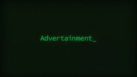 Retro Computer Coding Text Animation Typing Advertainment, CRT Monitor Style Stock Footage 230288915