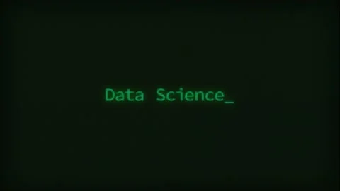 Retro Computer Coding Text Animation Typing Data Science, CRT Monitor Style Stock Footage 230471801