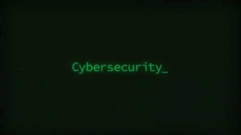 Retro Computer Coding Text Animation Typing Cybersecurity, CRT Monitor Style Stock Footage 230472552