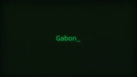 Retro Computer Coding Text Animation Typing Gabon, CRT Monitor Style Stock Footage 230724743