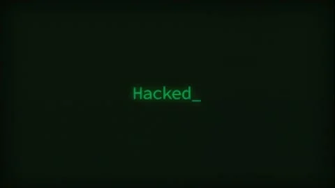Retro Computer Coding Text Animation Typing Hacked, CRT Monitor Style Stock Footage 230725039