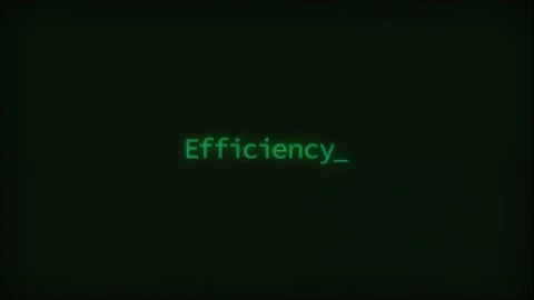 Retro Computer Coding Text Animation Typing Efficiency, CRT Monitor Style Stock Footage 231081342