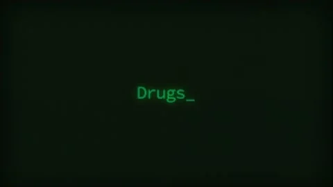 Retro Computer Coding Text Animation Typing Drugs, CRT Monitor Style Stock Footage 231256156