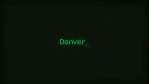 Retro Computer Coding Text Animation Typing Denver, CRT Monitor Style Stock Footage 231256958