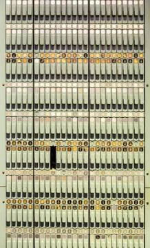 Retro computer components and equipment Stock Photos