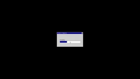 Retro computer error message and installation progress bar Stock Footage 346806474