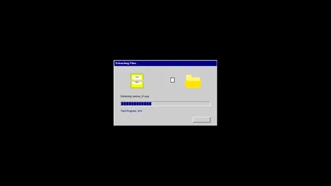 Retro computer file transfer progress bar animation Stock Footage 346470518