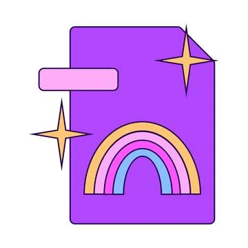 Retro computer file windowns elements. Illustrazione stock