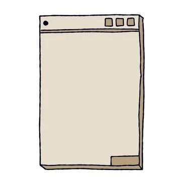 Retro computer interface. Stock Illustration