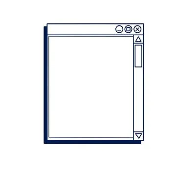 Retro computer interface. イラスト素材