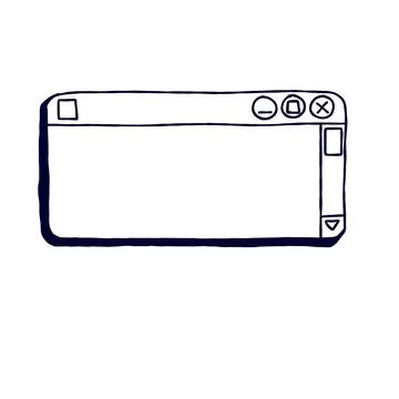 Retro computer interface. Stock Illustration