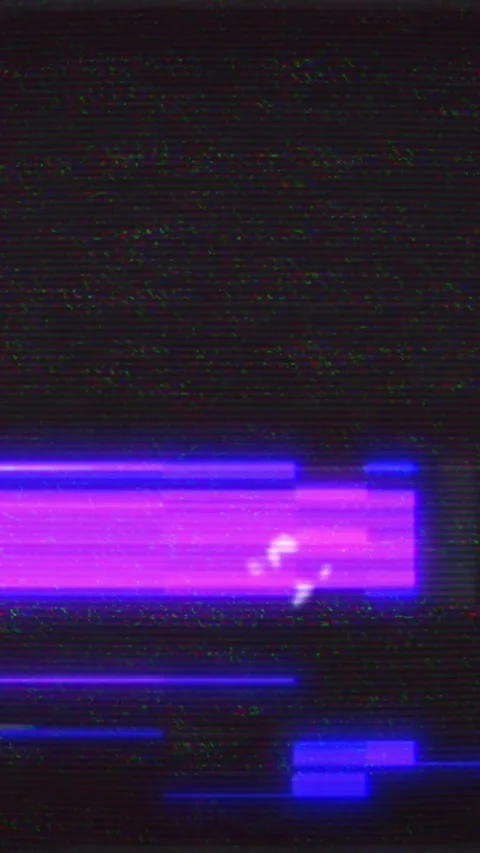Retro Computer Noise Glitch Screen, Transition Effect Stock Footage 318335949