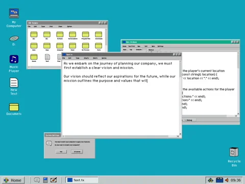 Retro Computer OS Crash Stock Footage 252067865