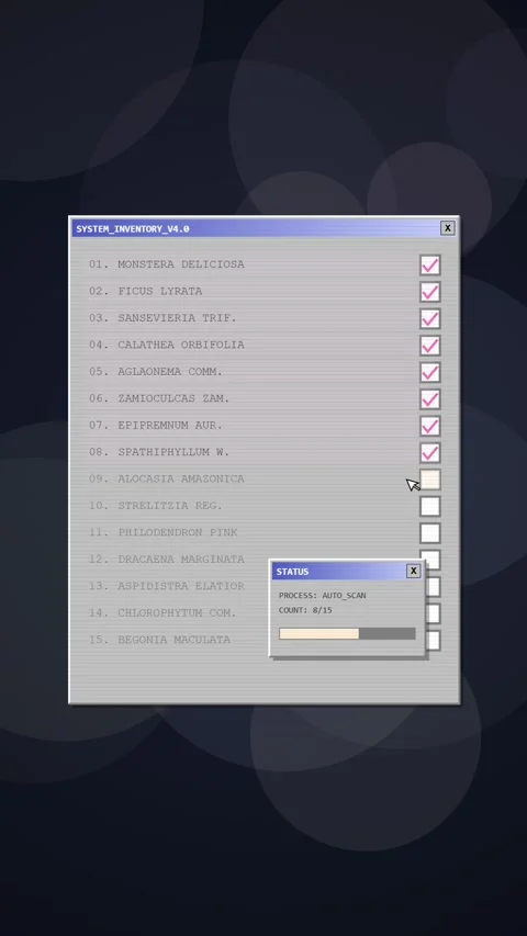 Retro Computer Screen Displaying Text and Search Window Stock Footage 348818978