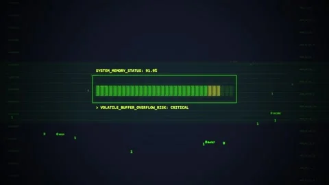 Retro Computer Screen Loading Bar Animation, Digital Data Processing Concept Stock Footage 348415131