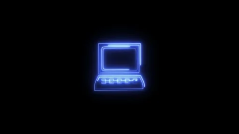 Retro computer setup with vintage technology, featuring classic monitor and.. Stock Footage 310503499