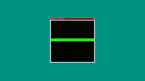 Retro computer terminal progress bar animation Stock Footage 346805968