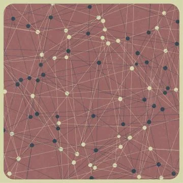 Retro connections pattern Stock Illustration