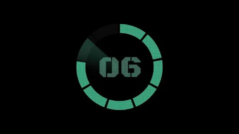 Retro Countdown Animation Stock Footage 310702214