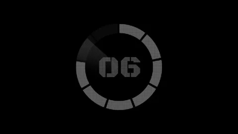 Retro Countdown Animation Stock Footage 310702217