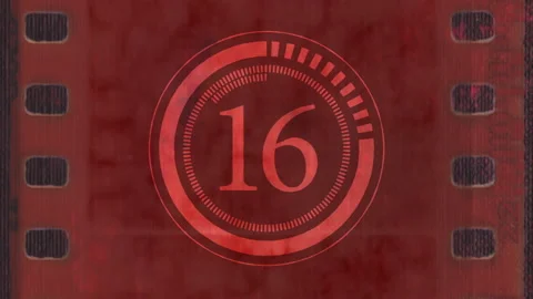 Retro countdown Stock Footage 237862172