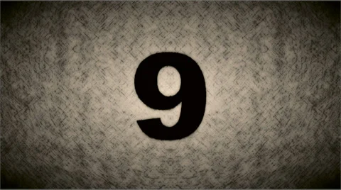 Retro counting leader Stock Footage 33736299