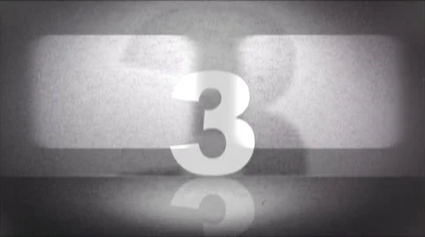 Retro counting leader Stock Footage 33739793