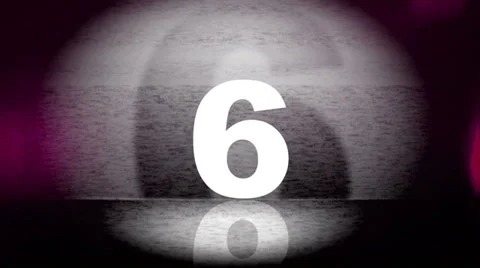 Retro counting leader Stock Footage 33739811