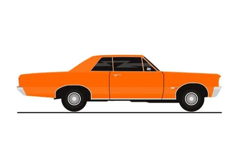 Retro coupe car. Stock Illustration