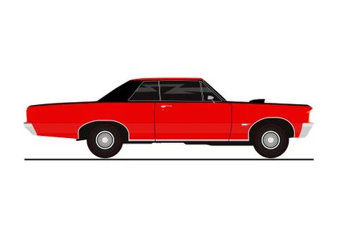 Retro coupe car. Stock Illustration