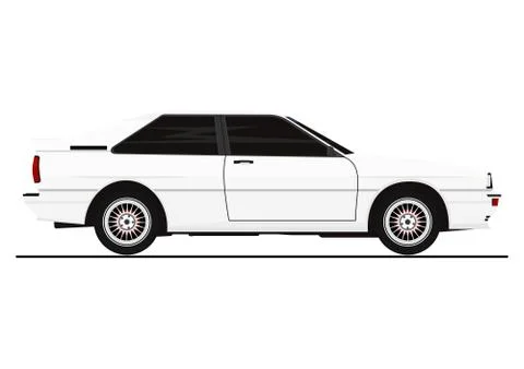 Retro coupe . Stock Illustration