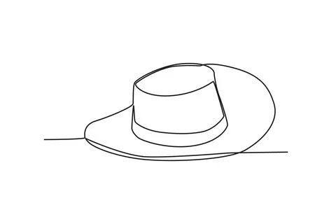 A retro cowboy hat Stock Illustration