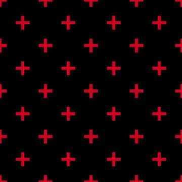 Retro crosses pattern. Abstract geometric background, 60s, 70s, 80s, 90s styl Stock Illustration