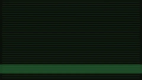 Retro CRT scanline flicker on black background 4K Stockbeeldmateriaal 337118995