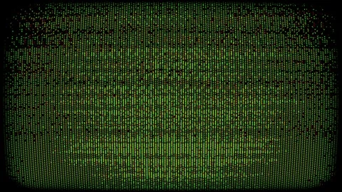 Retro CRT Screen Glitch Texture Background Loop Stock Footage 337513588